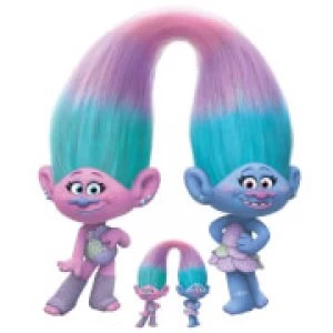 Trolls World Tour Sisters Satin & Chenile Oversized Cardboard Cut Out