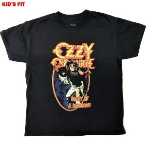 Ozzy Osbourne - Vintage Diary of a Madman Kids 9 - 10 Years T-Shirt - Black