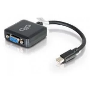 C2G 20cm Mini Display Port Male to VGA Female Adapter Converter Cable Black