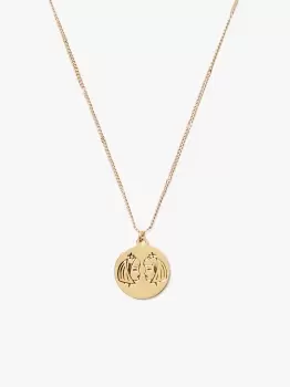 In The Stars Gemini Pendant - Gold - One Size