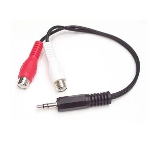 StarTech 6" 3.5mm Male to 2x RCA