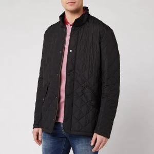 Barbour Heritage Mens Chelsea Sportsquilt Jacket - Black - L