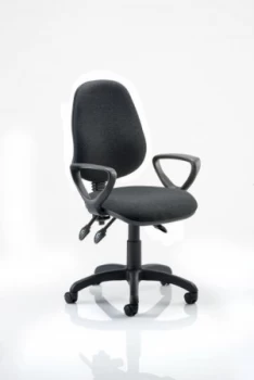 Eclipse Plus III Chair Charcoal Loop Arms KC0040