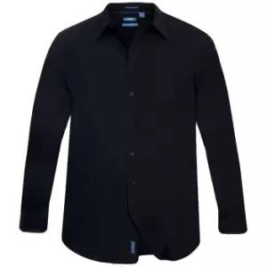 Duke Mens Corbin Kingsize Long Sleeve Classic Regular Shirt (4XL) (Black)