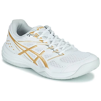 Asics UPCOURT 4 womens Indoor Sports Trainers (Shoes) in White.