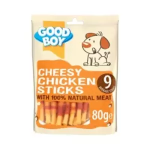 Good Boy Cheesy Chicken Dog Sticks 80g