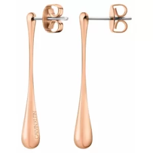 Calvin Klein KJDMPE100100 Ellipse Rose Gold Tone Earrings