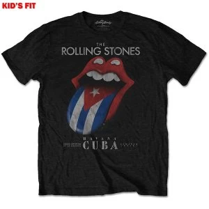 The Rolling Stones - Havana Cuba Kids 7 - 8 Years T-Shirt - Black