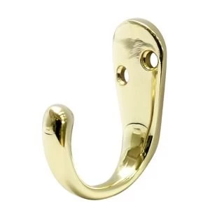 BQ Gold Brass Effect Zinc Alloy Hat Coat Hook