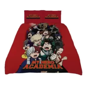 My Hero Academia Duvet Cover Set (Double) (Red)