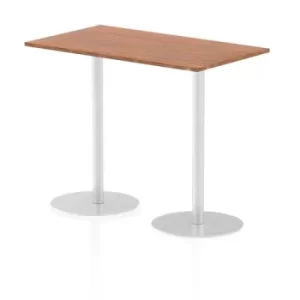 Italia Poseur Table Rectangle 1400/800 Top 1145 High Walnut