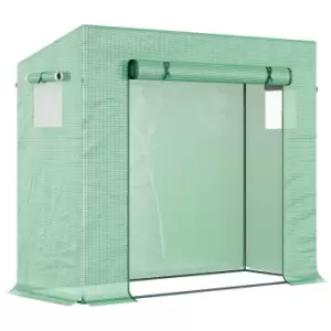 Outsunny 198x77x168cm Tomato Greenhouse Grow House With Roll Up Door