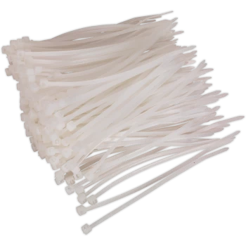 Sealey White Cable Ties 100mm 2.5mm