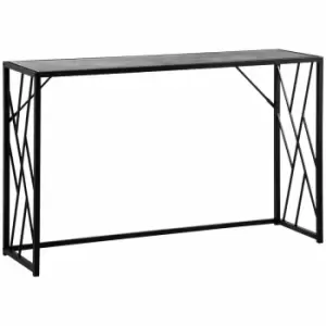 HOMCOM Console Table With Metal Frame 120cm Grey