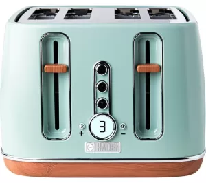 Haden Dorchester 4 Slice Wide 2 Slice Toaster 201287 in Sage Green