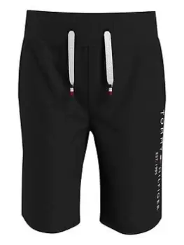 Tommy Hilfiger Boys Essential Sweat Shorts - Black, Size 6 Years