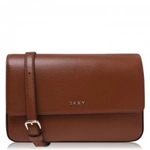 DKNY Sutton Medium Flap Cross Body Bag - Caramel CAR