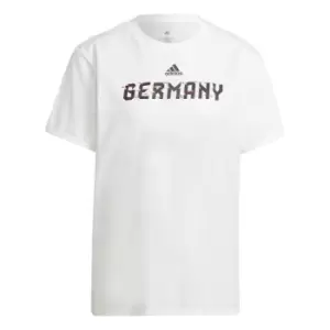 adidas Fifa World Cup Qatar 2022 Germany T-Shirt in White For Women