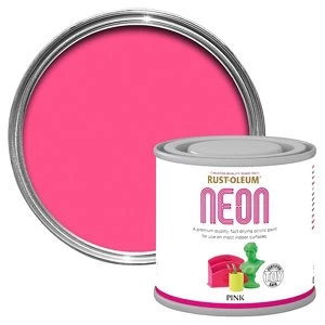 Rust-Oleum Pink Matt Multi-surface Neon Paint 125ml