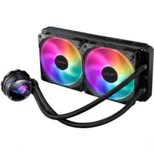 Asus ROG STRIX LC II 280mm ARGB Liquid CPU Cooler, 7th Gen Asetek Pump, 2 x 14cm ROG ARGB PWM Fans