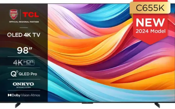 TCL 98" 98C655K Smart 4K Ultra HD QLED TV