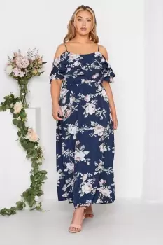 Bardot Ruffle Bridesmaid Maxi Dress