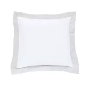 Peacock Blue Hotel Isola Square Oxford Pillowcase, Platinum