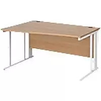 Dams International Wave Desk MCM14WLWHB 1,400 x 725 x 800 - 990 mm