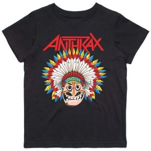 Anthrax - War Dance Kids 5 - 6 Years T-Shirt - Black