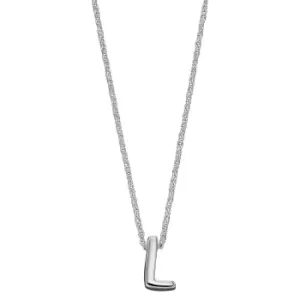 Sterling Silver Alphabet Letter L Necklace