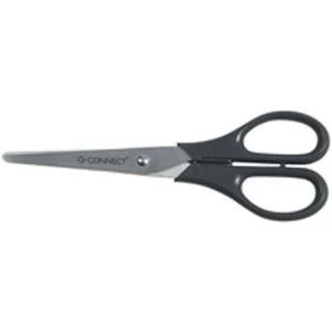 Q-Connect Scissors 170mm Black Stainless Steel CB101228