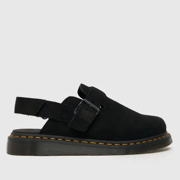 Dr Martens Black Eh Suede Jorge Ii Suede Slingback Mules