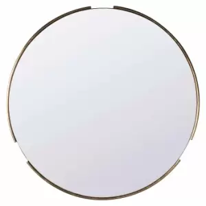 Crossland Grove Hever Round Wall Mirror Gold - 800 x 15 x 800mm