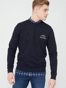 Tommy Hilfiger Basic Embroidered Sweatshirt - Desert Sky Navy, Desert Sky Navy, Size L, Men