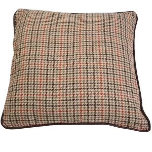 Premier Housewares Large Heritage Cushion - Beige Check