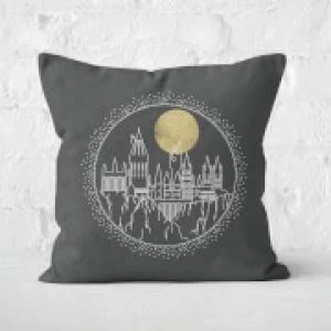 Harry Potter Hogwart Square Cushion - 50x50cm - Soft Touch