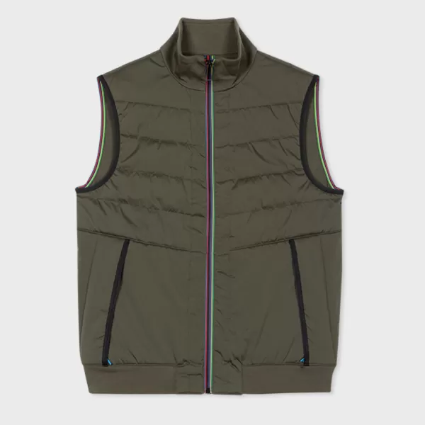 Ps Paul Smith Mens Mixed Media Gilet