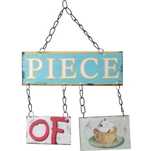 Piece Of Cake Shabby Chic Metal Sign