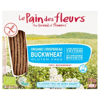 Le Pain des Fleurs Organic & Gluten Free Buckwheat No added Sugar or Salt - 150g