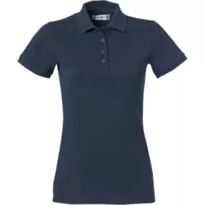 Clique Womens/Ladies Heavy Premium Polo Shirt (M) (Dark Navy)