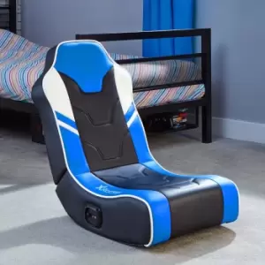 X Rocker Shadow 2.0 Floor Rocker Gaming Chair - Blue