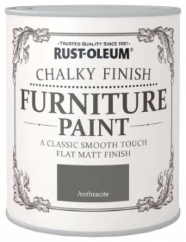 Rust-Oleum Chalky Furniture Paint 750ml - Anthracite