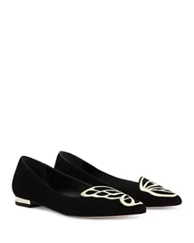 Sophia Webster Womens Butterfly Embroidered Flats