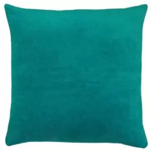 Furn Solo Velvet Square Cushion Cover (One Size) (Teal) - Teal