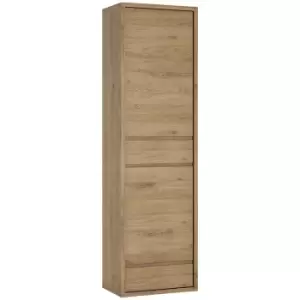 Shetland 2 Door 2 Drawer narrow cabinet - Shetland Oak Finish