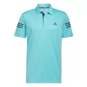 adidas 3 Stripe Polo Shirt Mens - Green