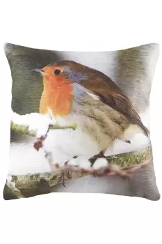 Photo Robin Printed Cushion