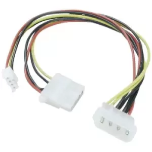 LINDY Current Y adapter [1x IDE power plug 4-pin - 1x IDE power socket 4-pin] 0.25 m Multicolour