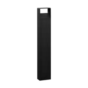 IP44 Outdoor Bollard Light Anthracite Aluminium 6W Built in LED Tall Lamp Post