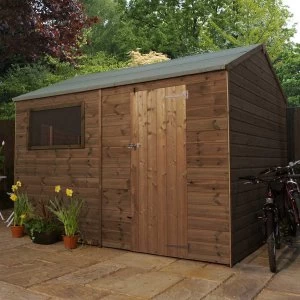 Mercia Pressure Treated Reverse Apex Shed - 10' x 8'